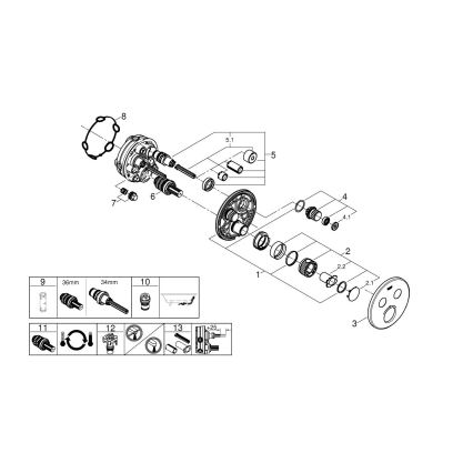 GROHE 29119000 - Termostat GROHTHERM SMARTCONTROL lesklý chrom