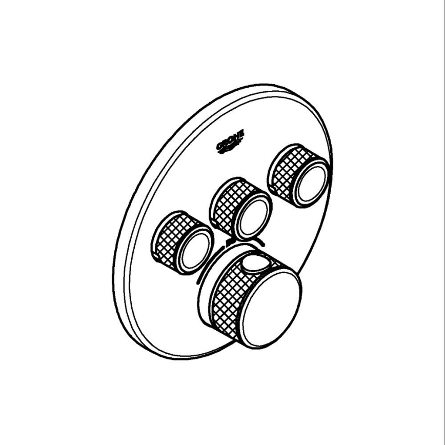 GROHE 29121AL0 - Termostatická baterie GROHTHERM SMARTCONTROL grafit