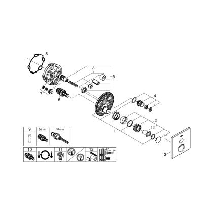 GROHE 29123000 - Termostatická sprchová baterie GROHTHERM SMARTCONTROL chrom