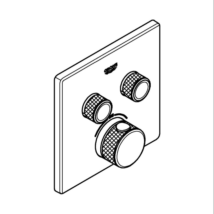 GROHE 29124DC0 - Termostat GROHTHERM SMARTCONTROL nerez