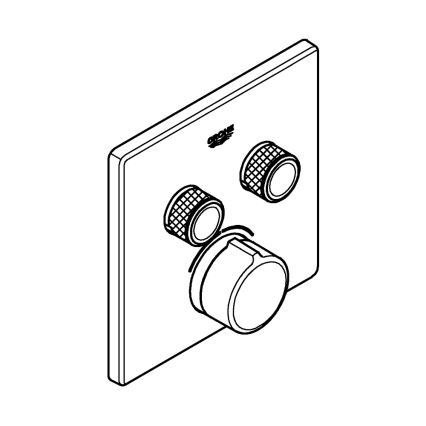 GROHE 29148000 - Krytka podomítkové baterie SMARTCONTROL lesklý chrom