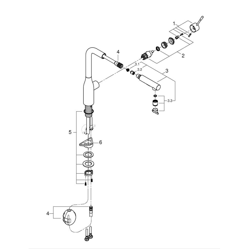 GROHE 30270DC0 - Dřezová baterie ESSENCE nerez