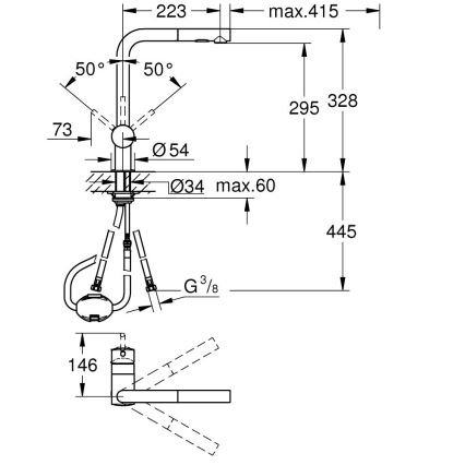 GROHE 30274DC0 - Dřezová baterie A nerez
