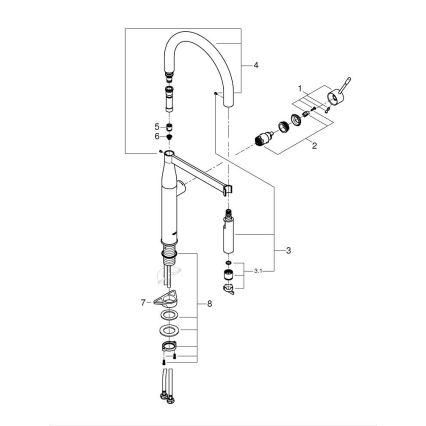 GROHE 30294A00 - Dřezová baterie ESSENCE antracit