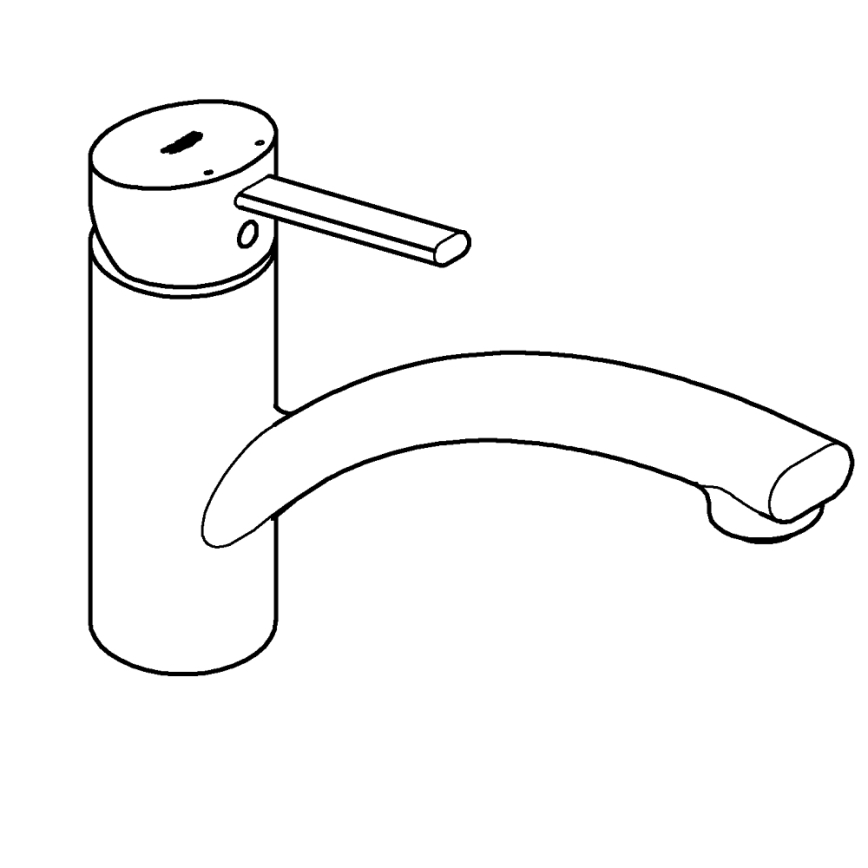 GROHE 30358000 - Dřezová baterie SWIFT 227 mm lesklý chrom