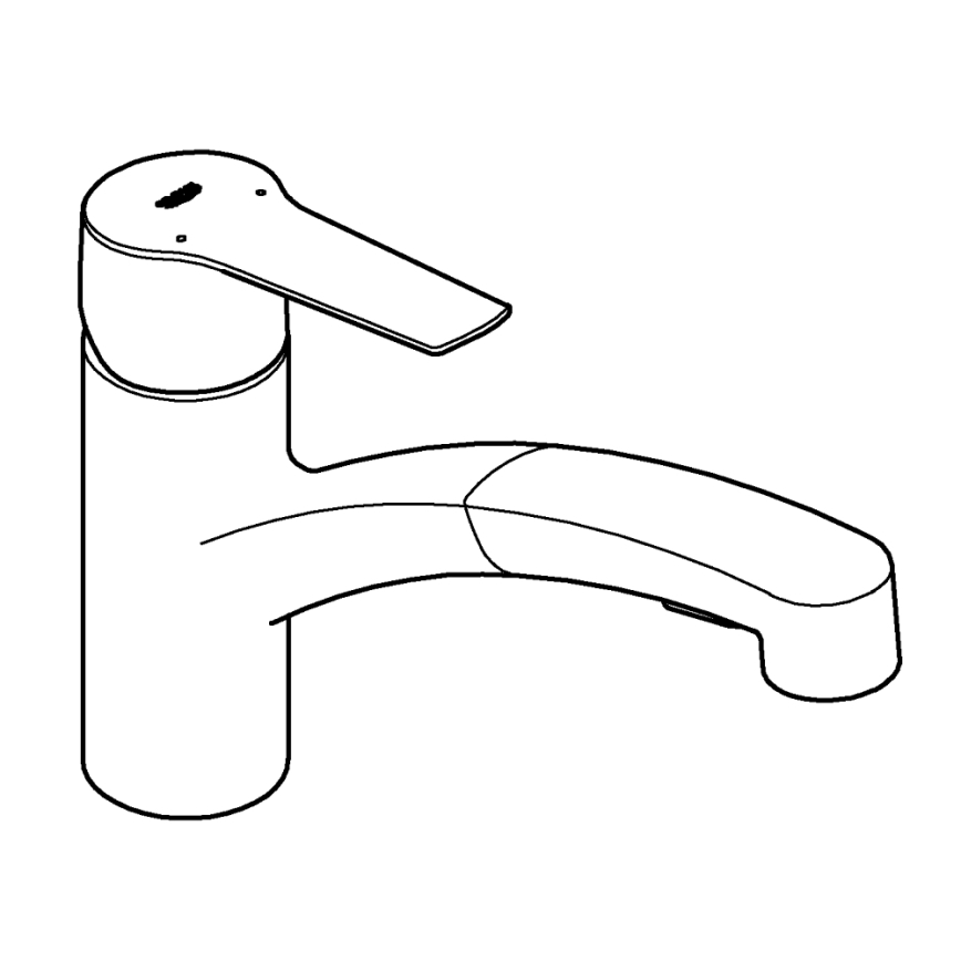 GROHE 305312431 - Dřezová baterie START černá