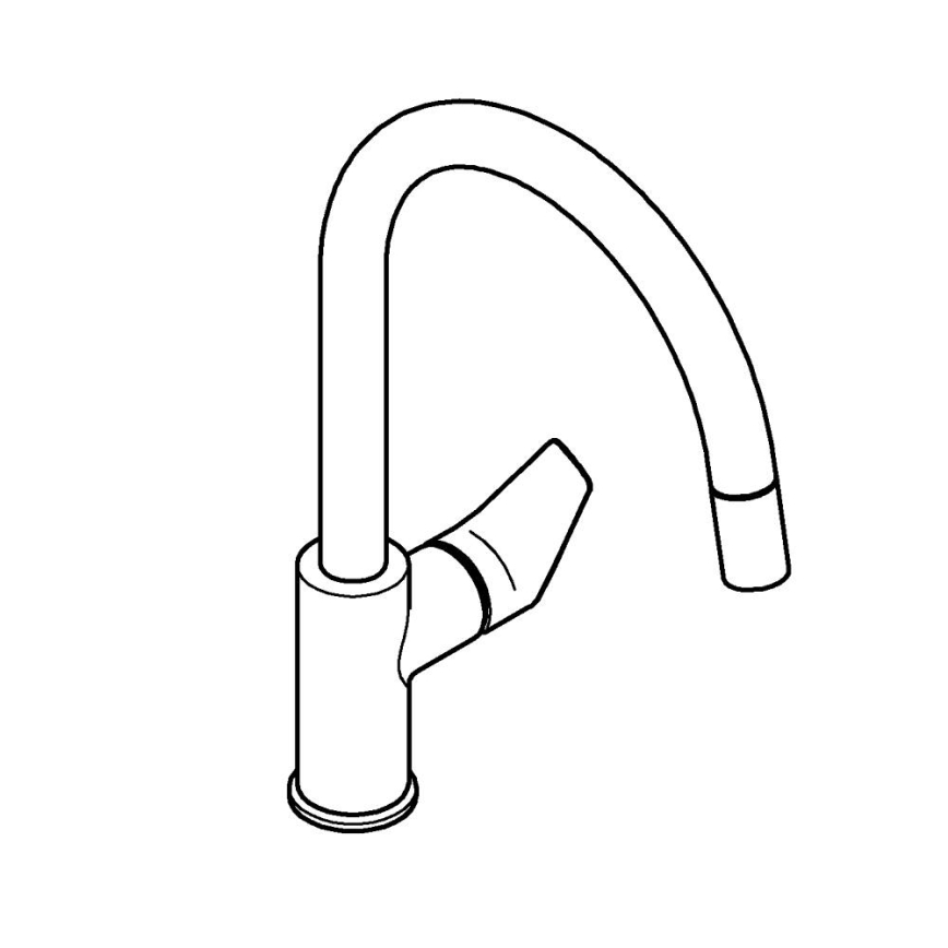 GROHE 30550000 - Dřezová baterie START EDGE 357 mm lesklý chrom