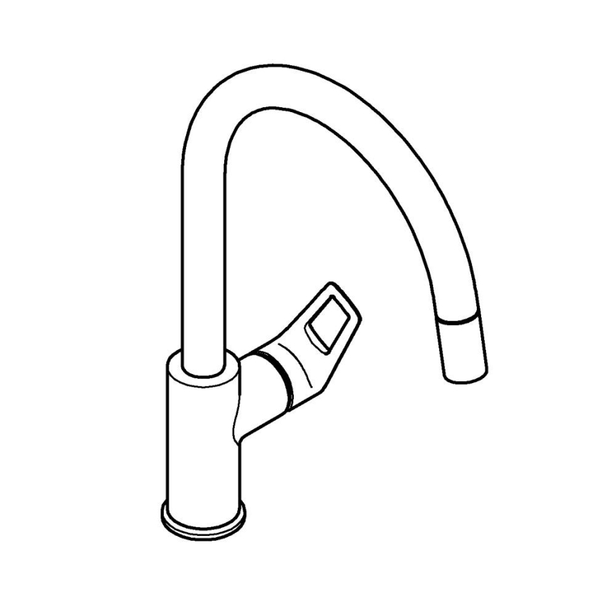 GROHE 30556000 - Dřezová baterie START LOOP 357 mm lesklý chrom