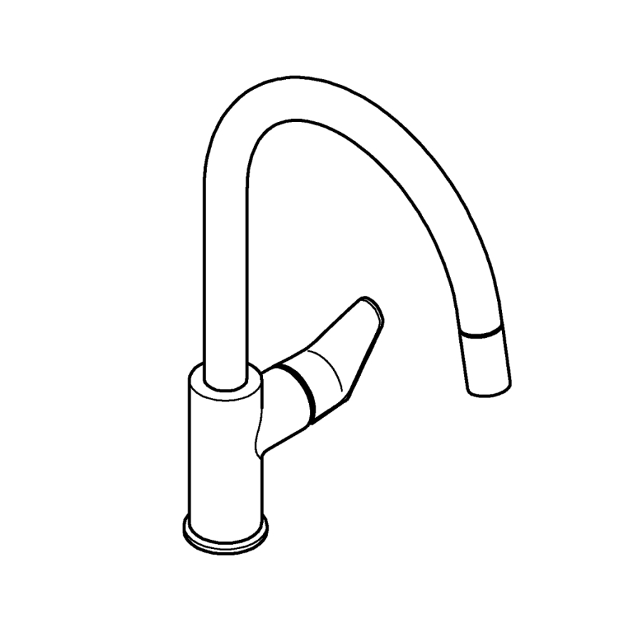GROHE 30562000 - Dřezová baterie START CURVE 357 mm lesklý chrom