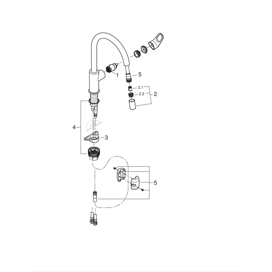 GROHE 30569000 - Dřezová baterie START FLOW 357 mm lesklý chrom