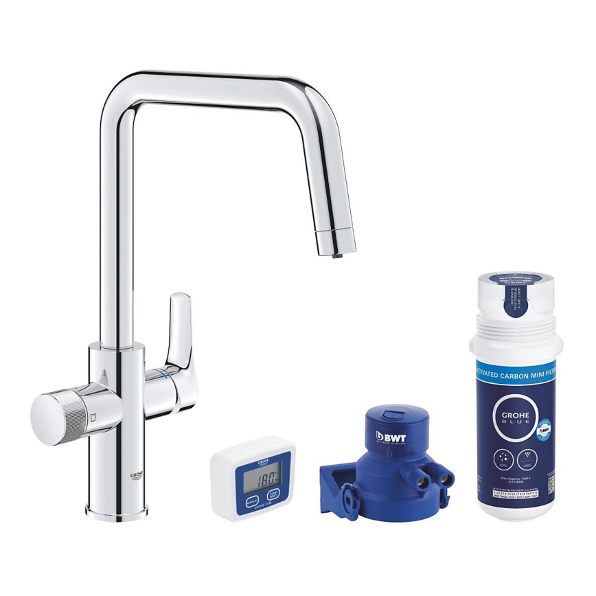 GROHE 30596000 - Dřezová baterie BLUE PURE s filtrační funkcí lesklý chrom