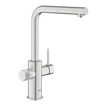 GROHE 30601DC0 - Dřezová baterie BLUE PURE s výsuvnou koncovkou nerez