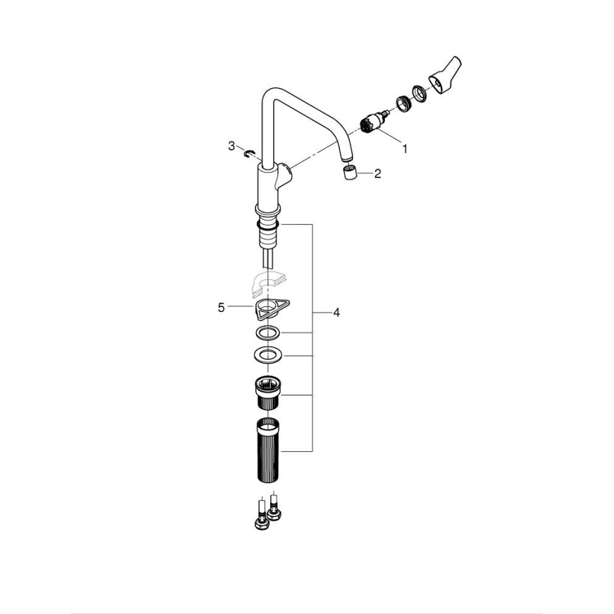 GROHE 30630000 - Dřezová baterie START 311 mm lesklý chrom