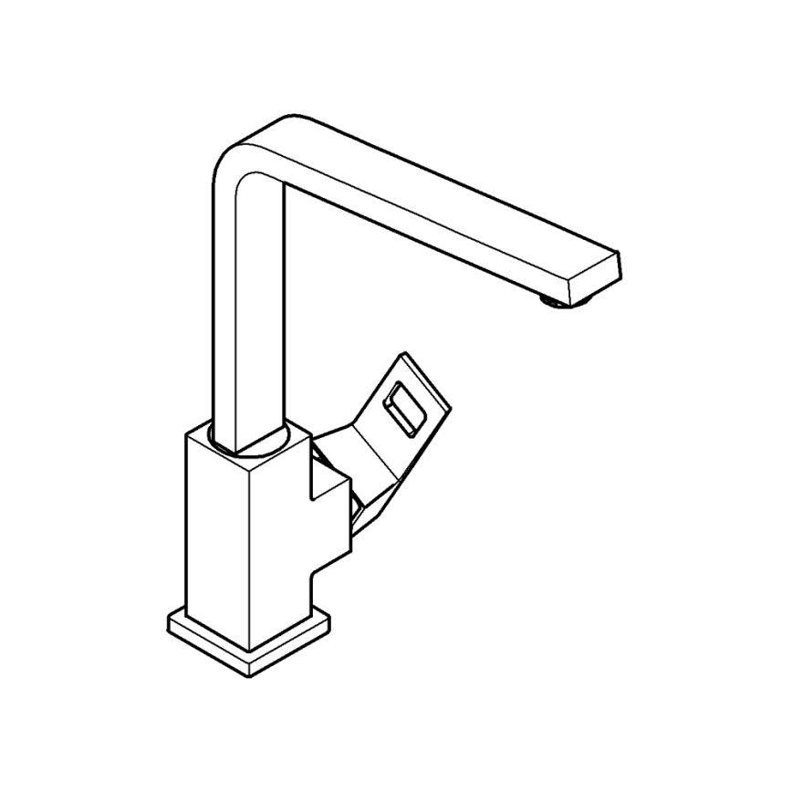 GROHE 31255000 - Dřezová baterie EUROCUBE lesklý chrom