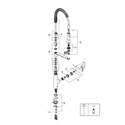 GROHE 31379DC0 - Dřezová baterie K7 nerez