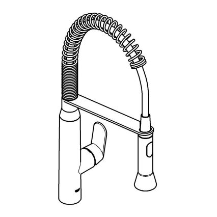 GROHE 31379DC0 - Dřezová baterie K7 nerez