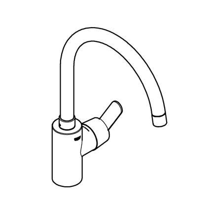 GROHE 31494001 - Dřezová baterie GET lesklý chrom