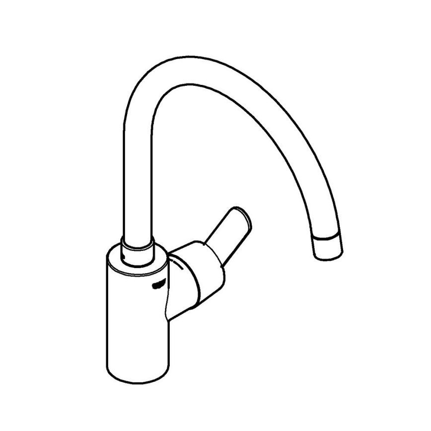 GROHE 31494001 - Dřezová baterie GET lesklý chrom
