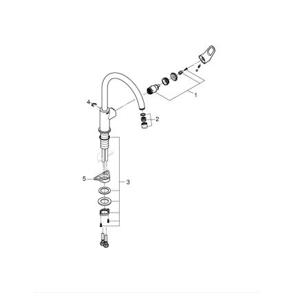 GROHE 31555001 - Dřezová baterie START FLOW 332 mm lesklý chrom