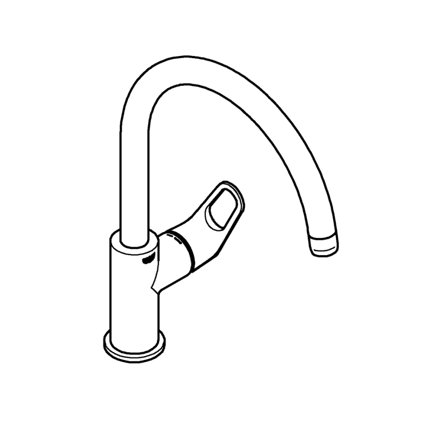 GROHE 31555001 - Dřezová baterie START FLOW 332 mm lesklý chrom