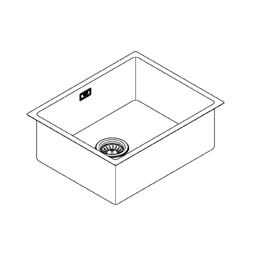 GROHE 31574SD1 - Kuchyňský dřez K700U 550 x 450 mm nerez