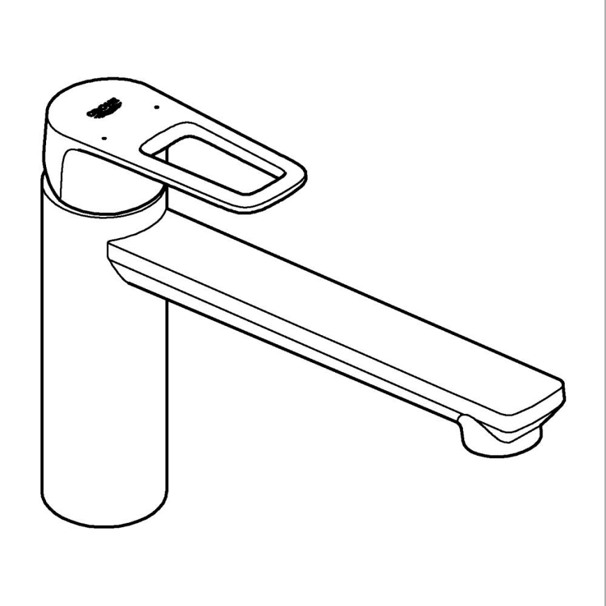 GROHE 31706000 - Dřezová baterie BAULOOP lesklý chrom