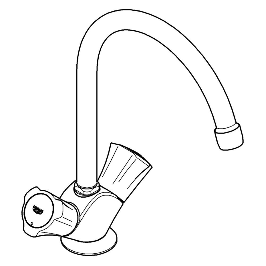 GROHE 31831001 - Dřezová baterie COSTA L lesklý chrom