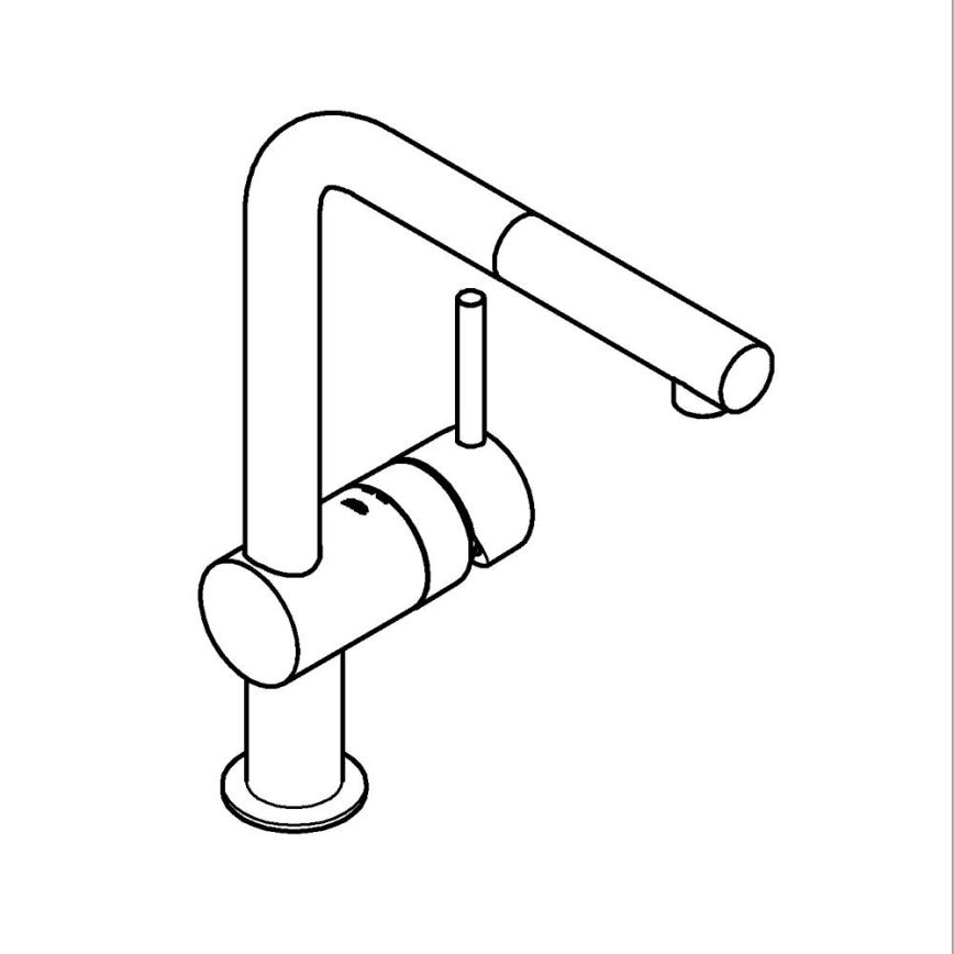 GROHE 32168DC0 - Dřezová baterie A nerez