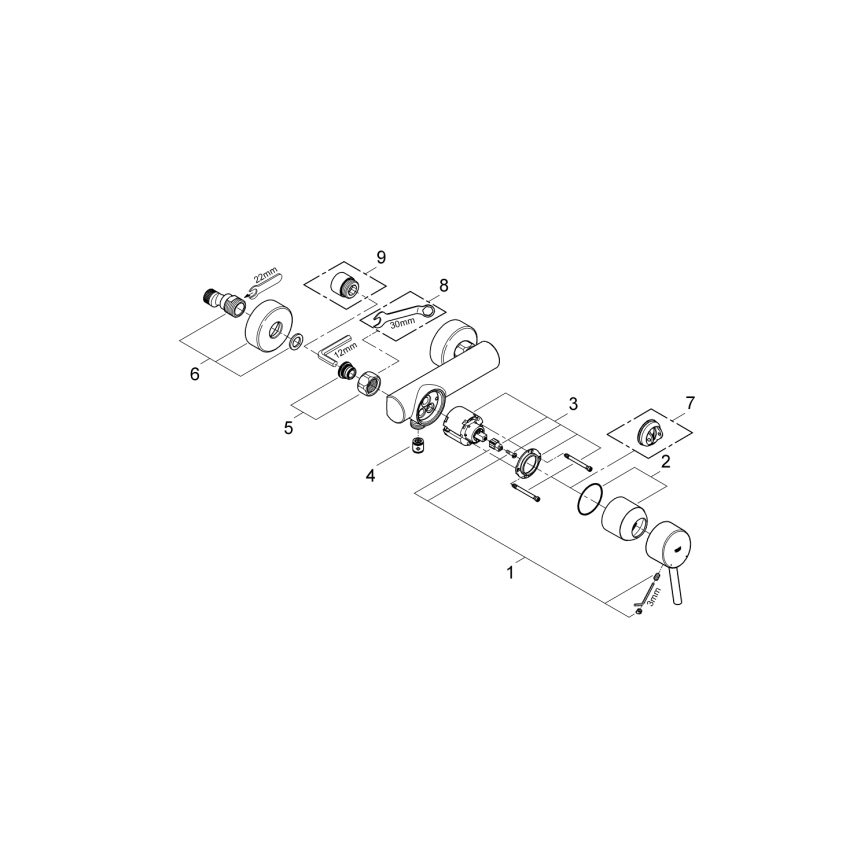 GROHE 32210001 - Sprchová baterie CONCETTO DN 15 lesklý chrom
