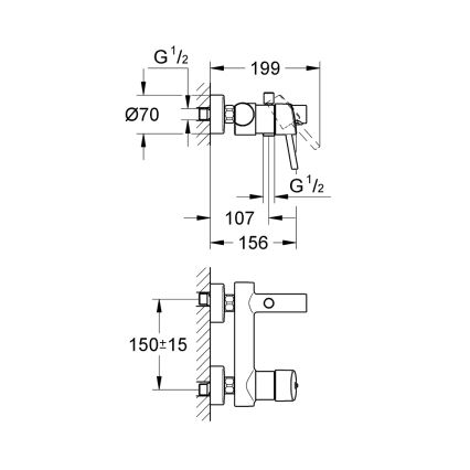 GROHE 32211001 - Vanová baterie CONCETTO DN 15 lesklý chrom