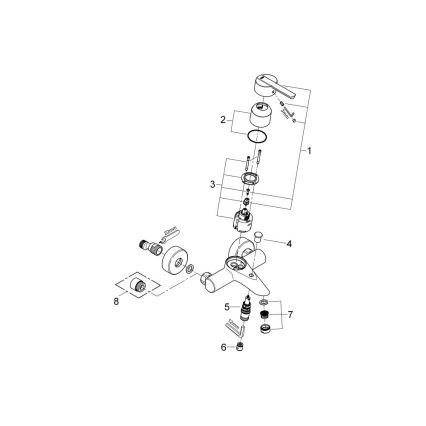 GROHE 32269000 - Vanová baterie FEEL DN 15 lesklý chrom