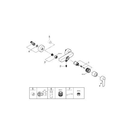 GROHE 322792432 - Sprchová baterie START DN 15 černá