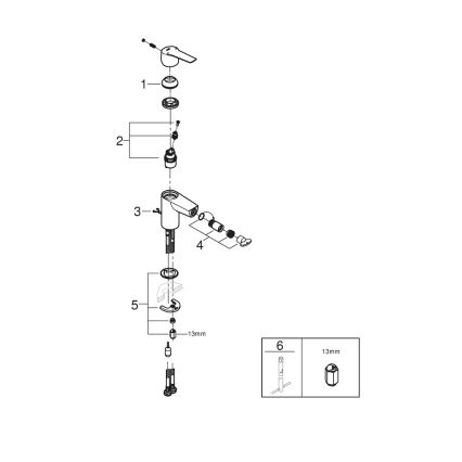 GROHE 32281002 - Bidetová baterie START S lesklý chrom