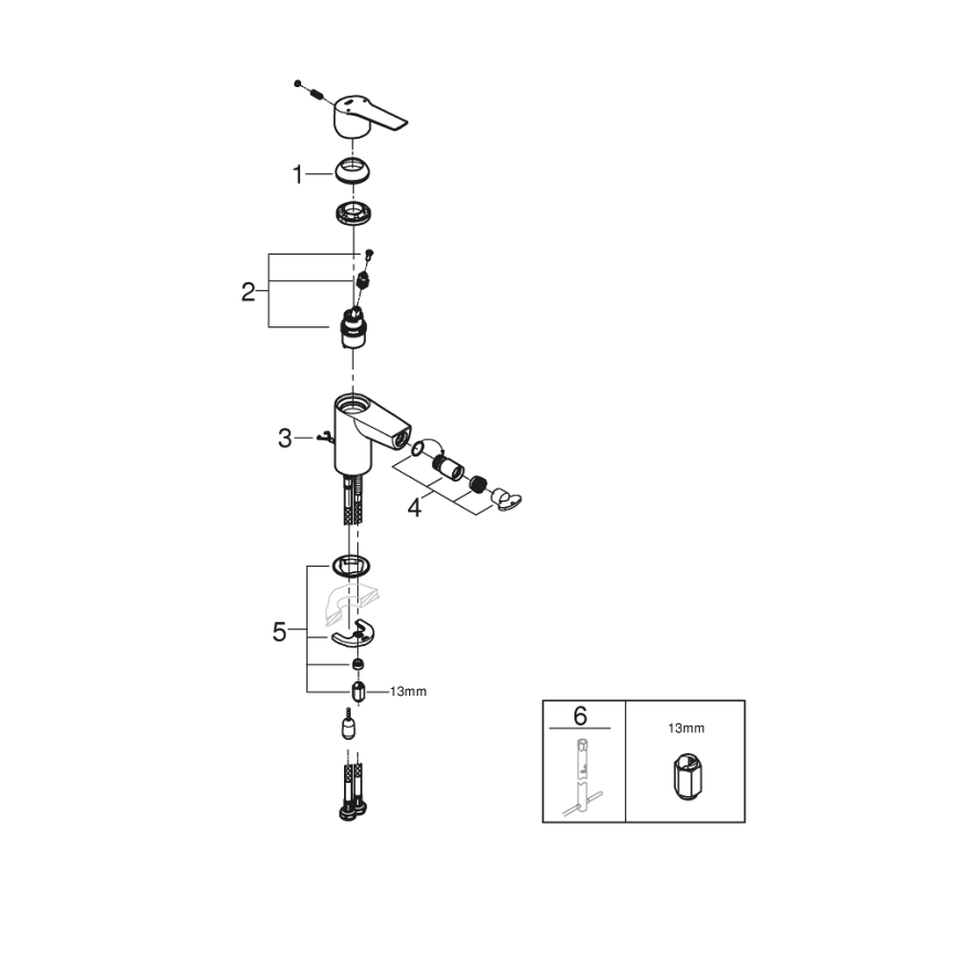 GROHE 32281002 - Bidetová baterie START S lesklý chrom