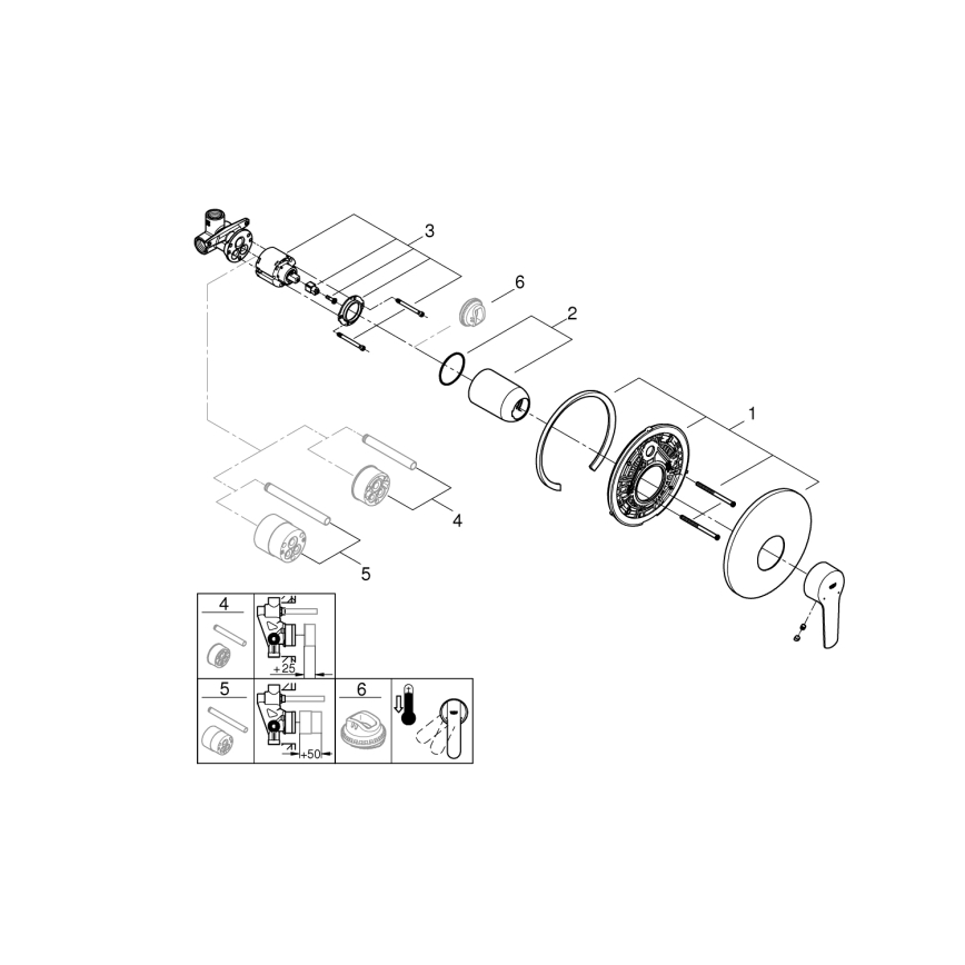 GROHE 32590002 - Sprchová baterie START lesklý chrom