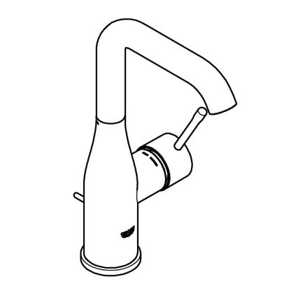 GROHE 32628AL1 - Umyvadlová baterie ESSENCE velikost L antracit