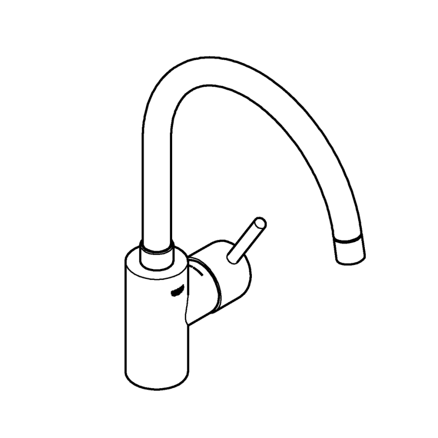 GROHE 32661003 - Dřezová baterie CONCETTO lesklý chrom