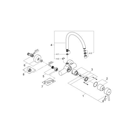 GROHE 32667001 - Dřezová baterie CONCETTO 280 mm lesklý chrom