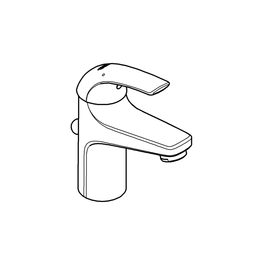 GROHE 32805000 - Umyvadlová baterie BAUCURVE DN 15 lesklý chrom