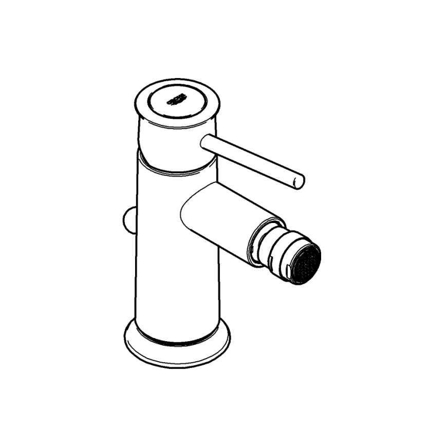 GROHE 32864000 - Bidetová baterie BAUCLASSIC lesklý chrom