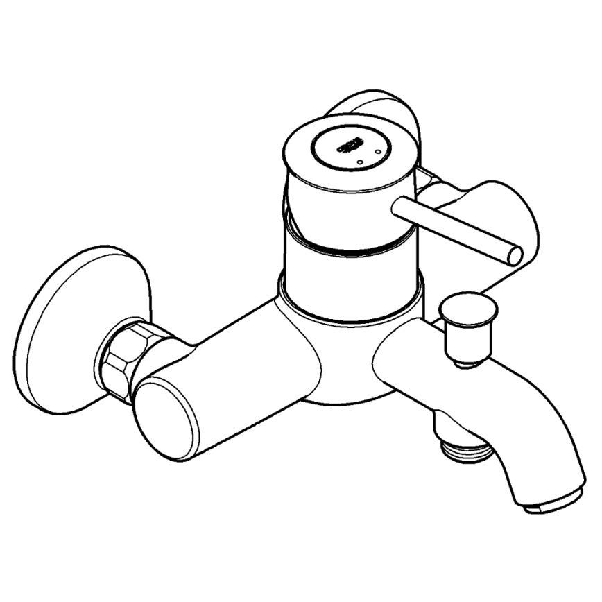 GROHE 32865000 - Vanová baterie BAUCLASSIC DN 15 lesklý chrom