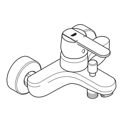 GROHE 32887000 - Vanová baterie GET DN 15 lesklý chrom