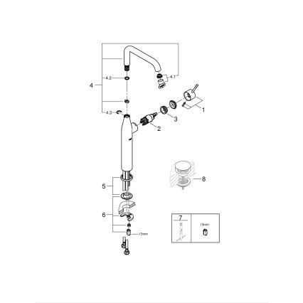 GROHE 32901GN1 - Umyvadlová baterie ESSENCE XL zlatá