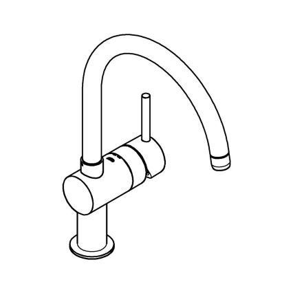GROHE 32917KS0 - Dřezová baterie A DN 15 černá