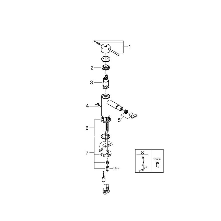 GROHE 32934001 - Bidetová baterie ESSENCE DN 15 lesklý chrom