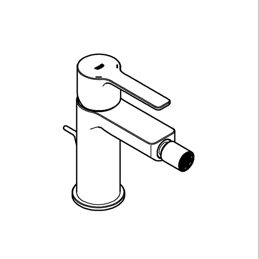 GROHE 33848AL1 - Bidetová baterie LINEARE velikost S grafit