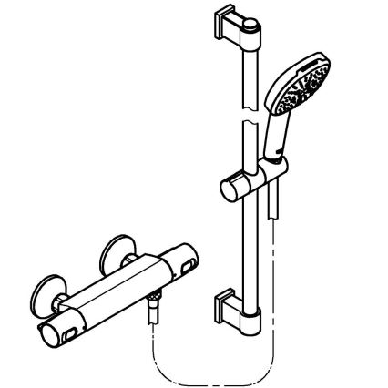 GROHE 34237003 - Termostatická sprchová baterie PRECISION TREND 150 mm chrom