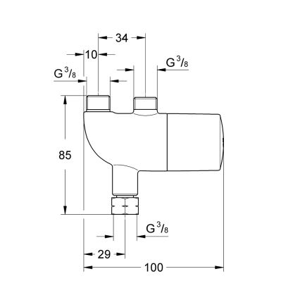 GROHE 34487000 - Termostatická ochrana proti opaření GROHTHERM MICRO chrom