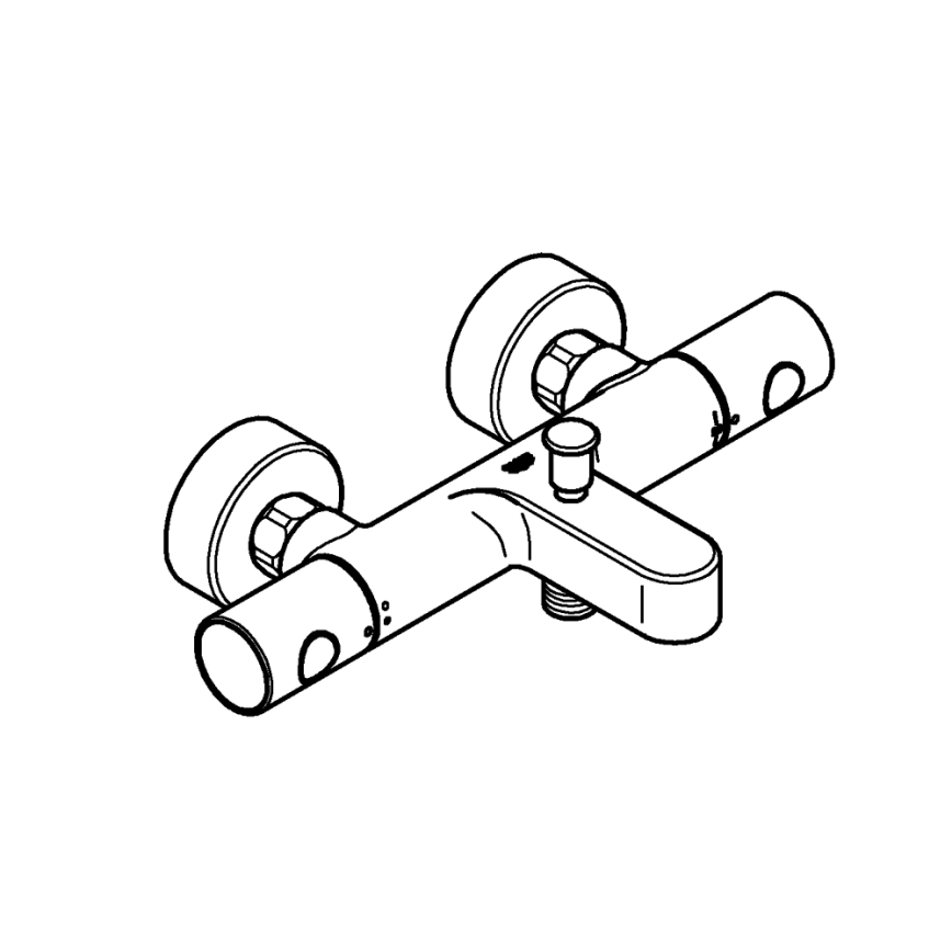 GROHE 34774000 - Termostatická vanová baterie PRECISION GET DN 15 lesklý chrom