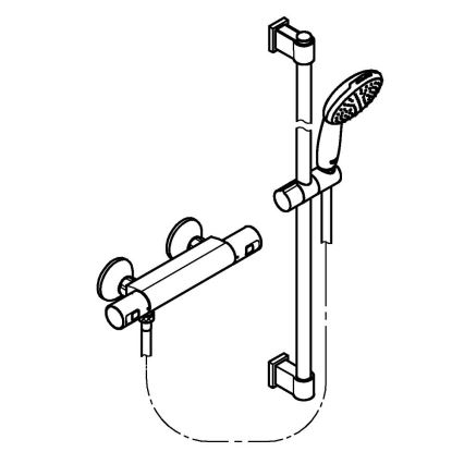 GROHE 34854001 - Termostatická sprchová baterie PRECISION START 900 mm chrom
